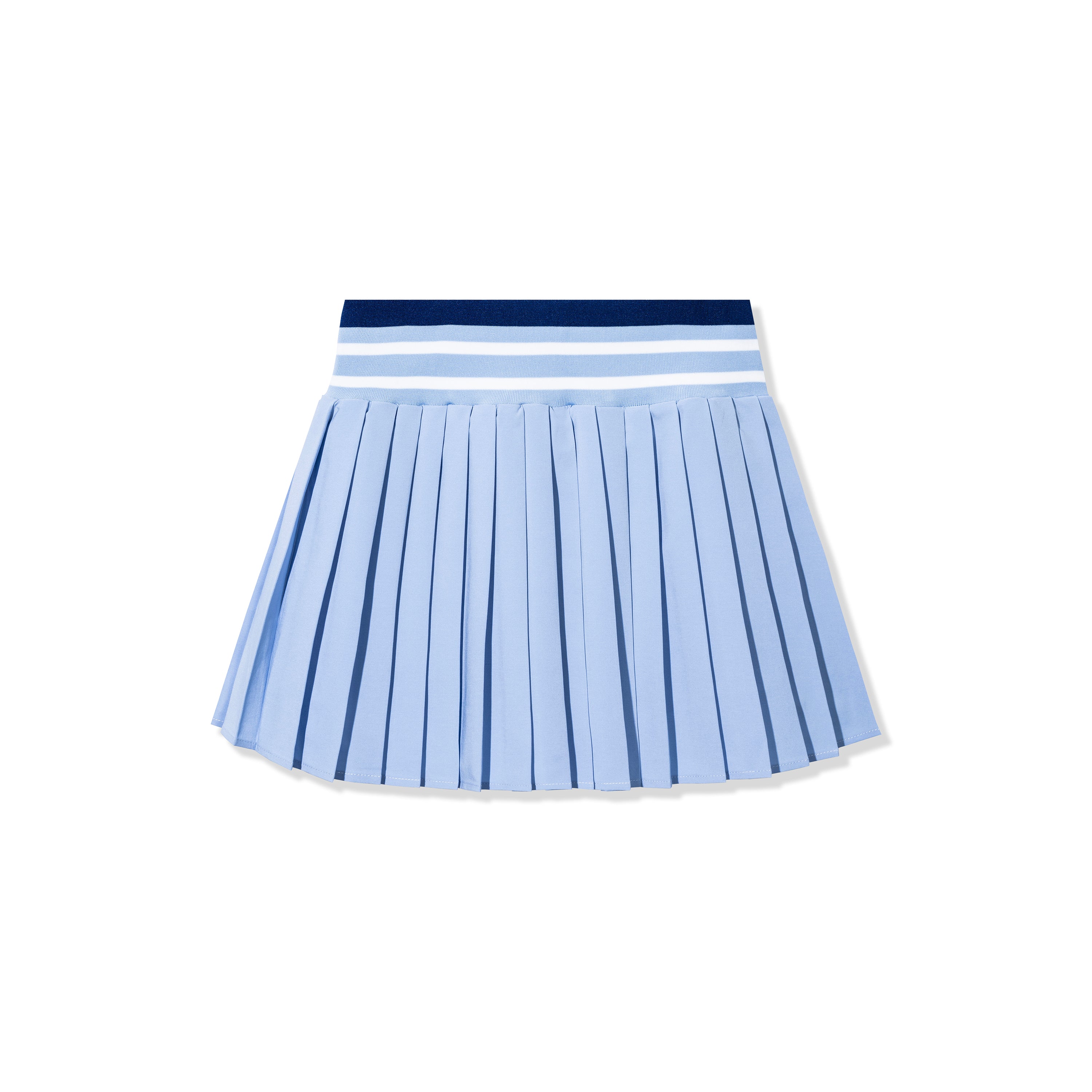 Pleated Athletic Skirt with Built-in Shorts & Stretch Waistband