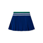 Pleated Athletic Skirt with Built-in Shorts & Stretch Waistband