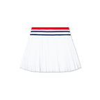 Pleated Athletic Skirt with Built-in Shorts & Stretch Waistband