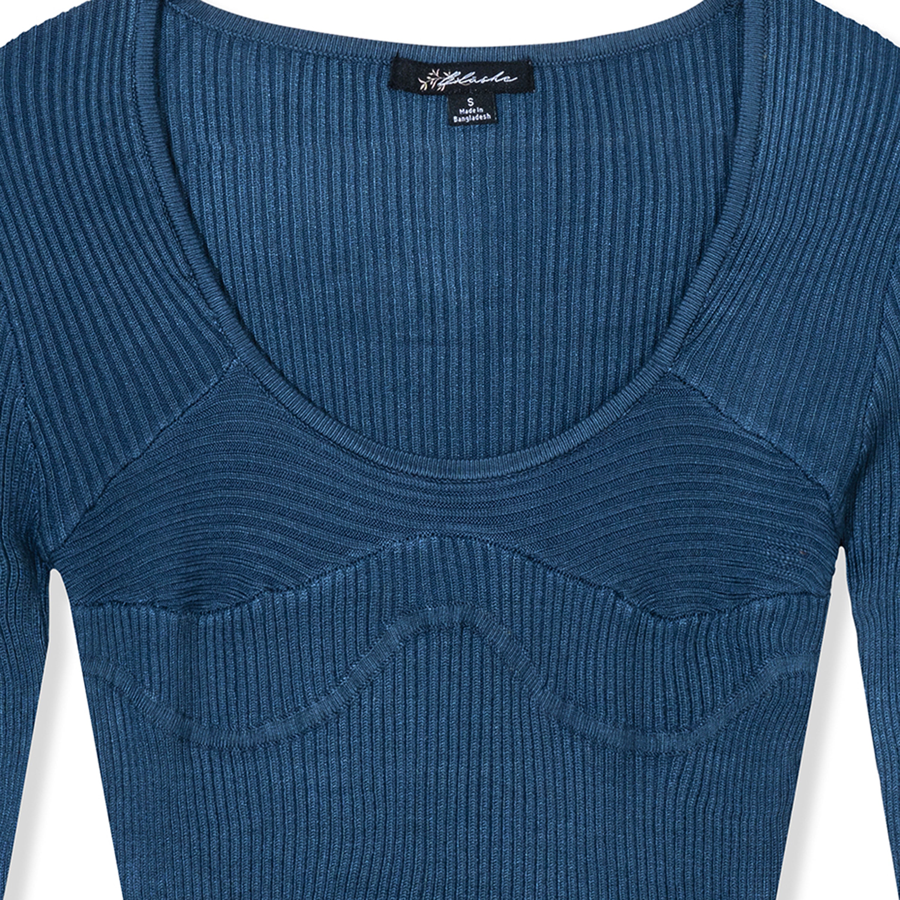 Long Sleeve Bodycon Ribbed Knit Dress