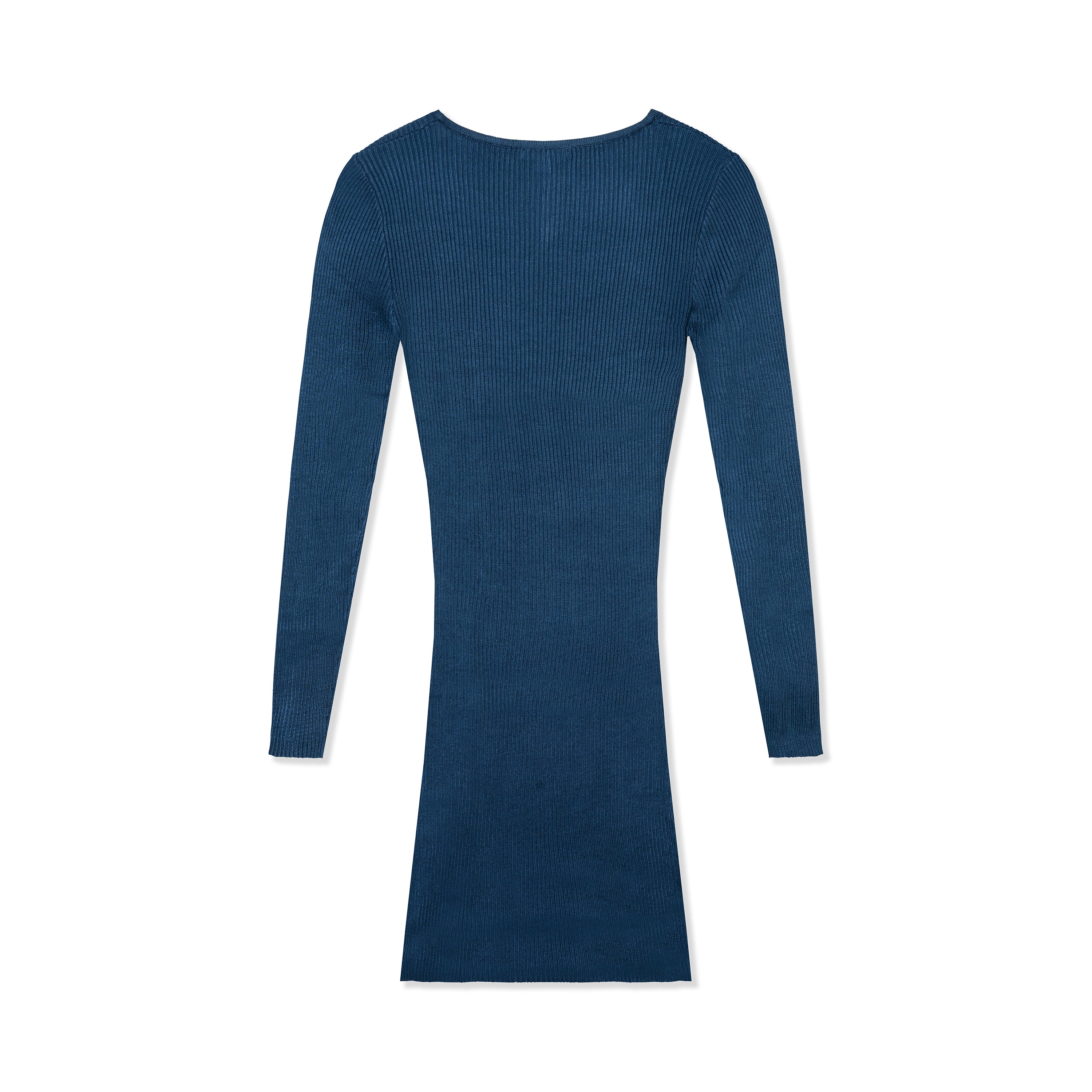 Long Sleeve Bodycon Ribbed Knit Dress