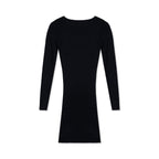 Long Sleeve Bodycon Ribbed Knit Dress