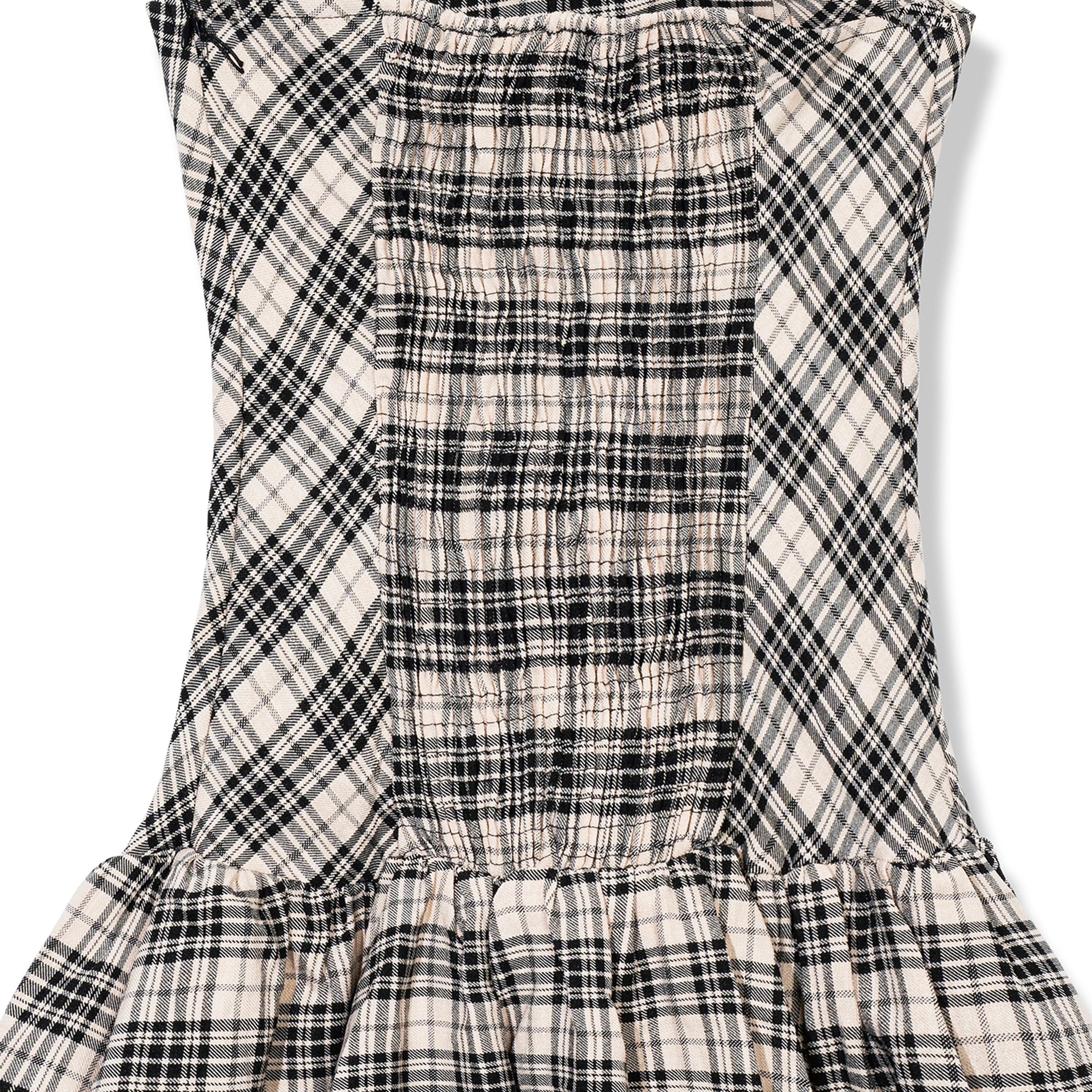 Sleeveless Plain Mini Bubble Dress