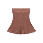 Ribbed Knit Flare Mini Skirt