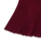 Ribbed Knit Flare Mini Skirt