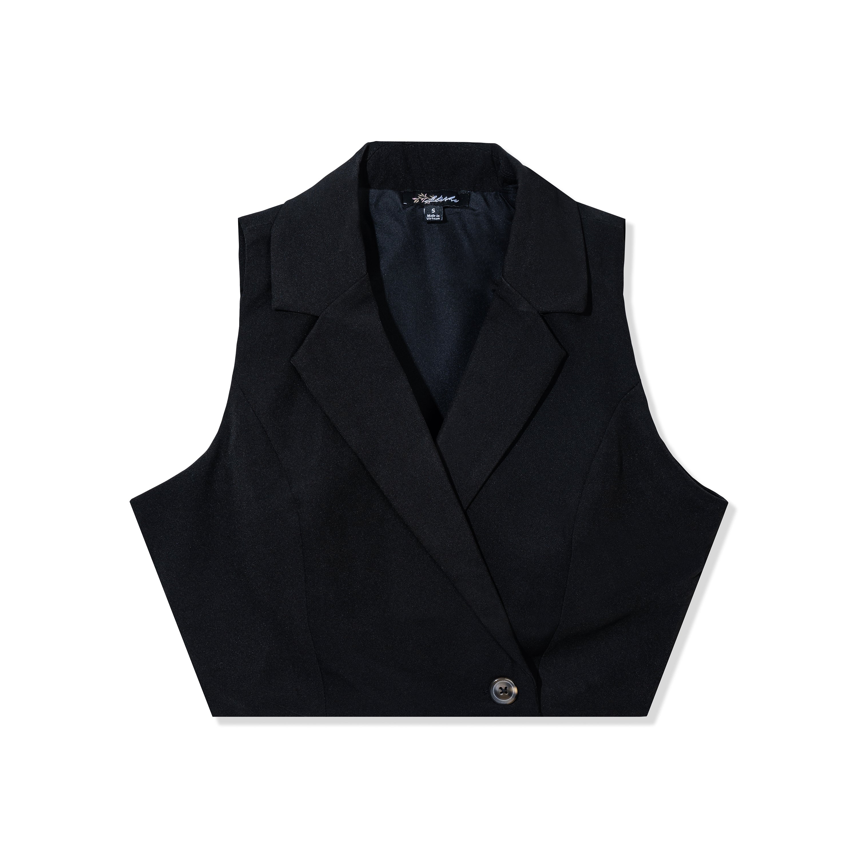 Elevated Minimalist OL Style Cropped Vest Top
