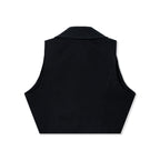 Elevated Minimalist OL Style Cropped Vest Top